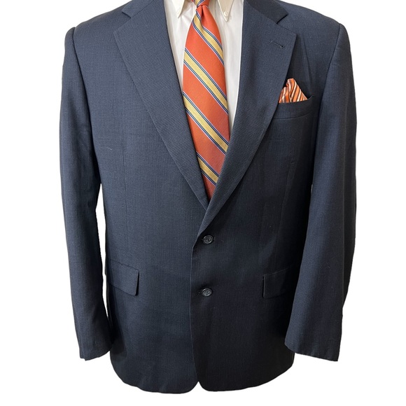 TOMMY HILFIGER MENS SPORTS BLAZER SIZE 43L TWO BUTTON FRONT. - Picture 2 of 11